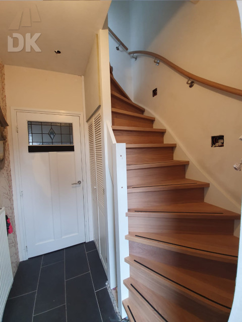 Hardhouten trap eiken treden olie 04